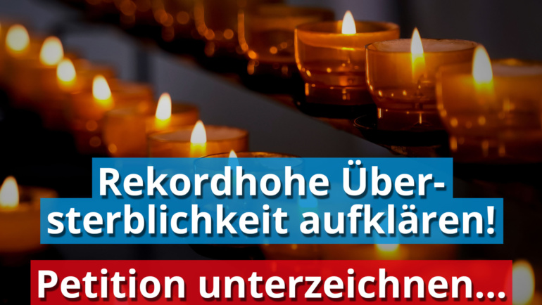 <strong>EDU Schweiz reicht Petition ein: 15’376 Personen fordern Aufklärung der rekordhohen Übersterblichkeit!</strong>